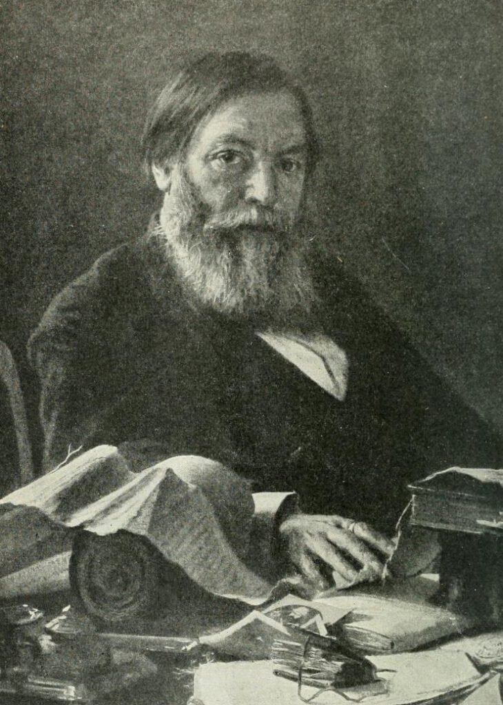 Павел Иванович Мельников, 1818–1883. Гравированный портрет, 1870